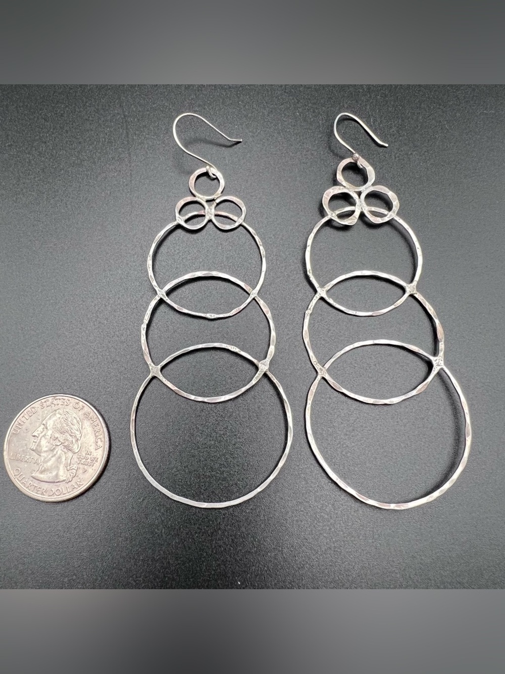 Sterling Silver Intertwined Loop Earrings